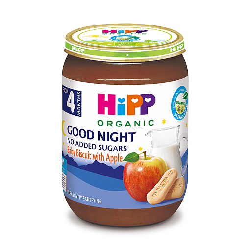 Органическая молочная каша с печеньем "Спокойной ночи" - фото 1 | Интернет-магазин Shop HiPP