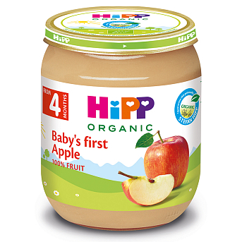 Органічне фруктове пюре "Перше дитяче яблуко" - фото 2 | Интернет-магазин Shop HiPP