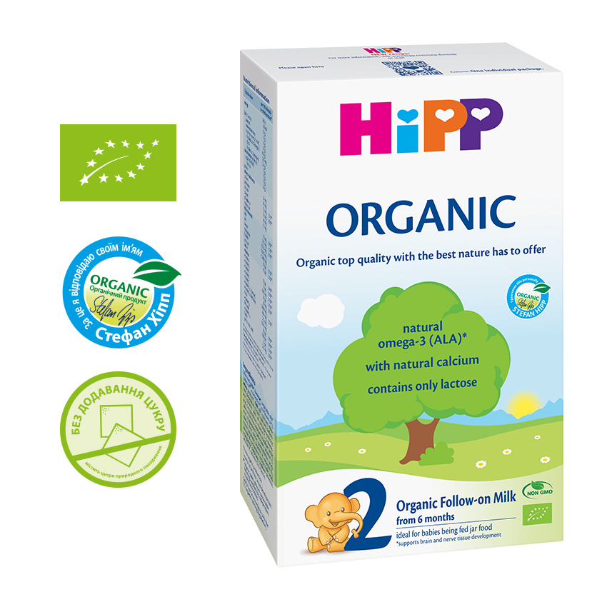 Органічна дитяча суха молочна суміш "ORGANIC" 2 - фото 2 | Интернет-магазин Shop HiPP