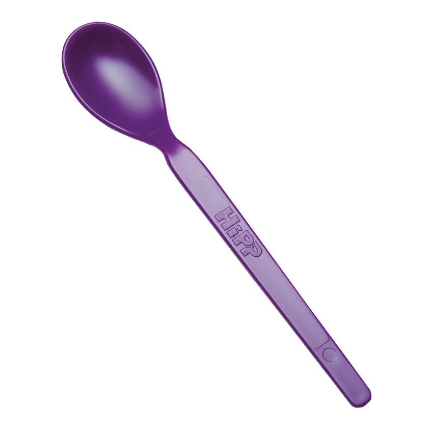 Пластиковая ложечка фиолетовая