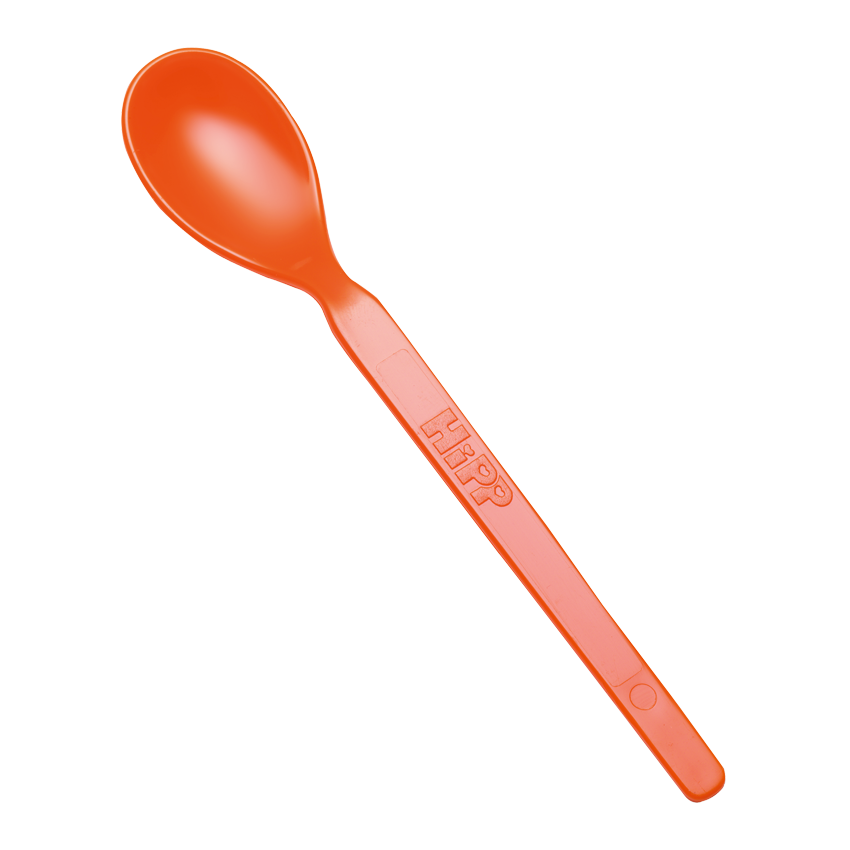 Пластикова ложечка оранжева