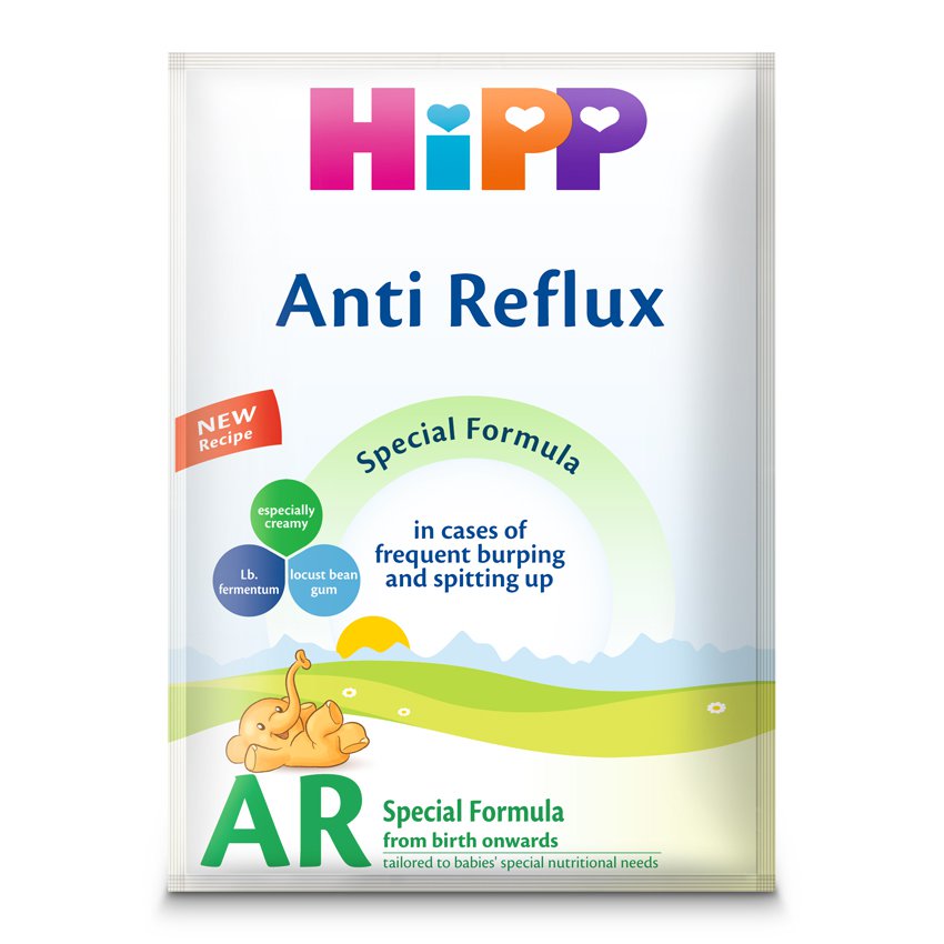 Образец Органическая детская сухая молочная смесь HIPP "Anti-Reflux" начальная
