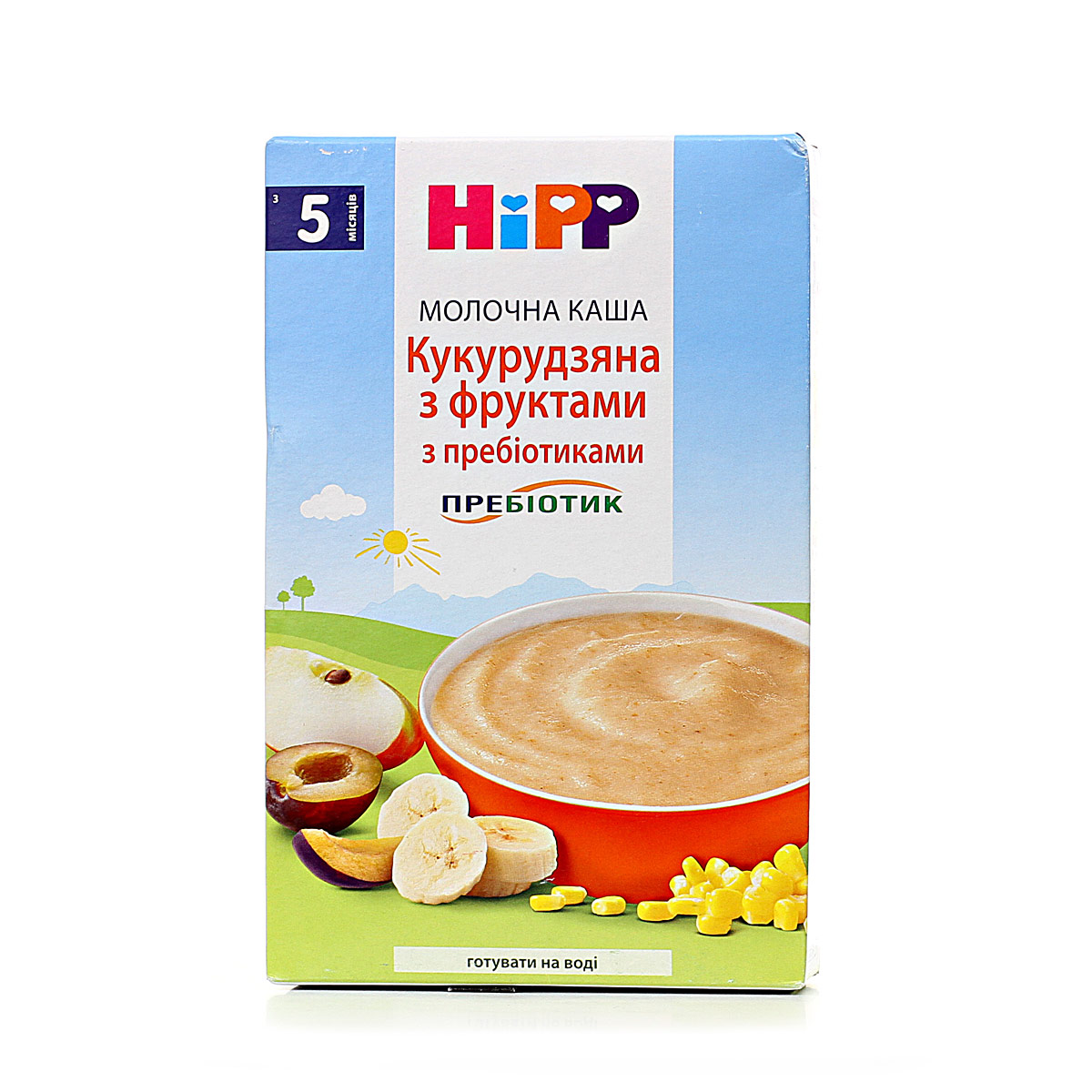 Молочна каша "Кукурудзяна з фруктами" з пребіотиками - фото 7 | Интернет-магазин Shop HiPP