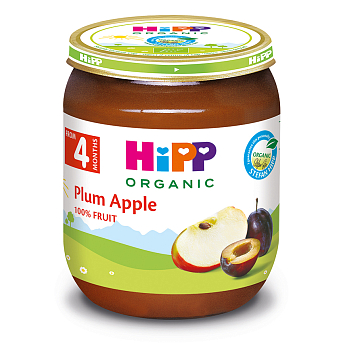 Органічне фруктове пюре "Слива-яблуко"  - фото 3 | Интернет-магазин Shop HiPP