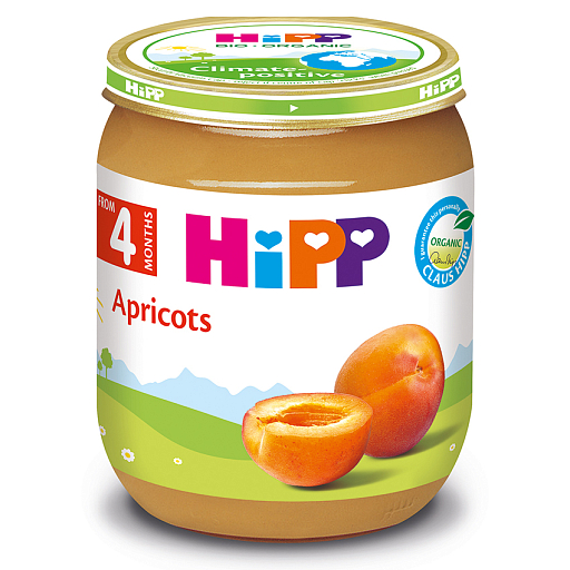 Органічне фруктове пюре "Абрикоси" - фото 1 | Интернет-магазин Shop HiPP